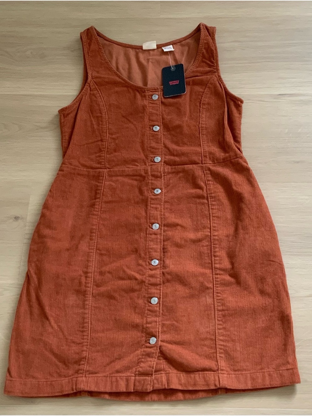Levi's Tuli Corduroy Short Sleeve Mini Dress - Picture 4 of 10